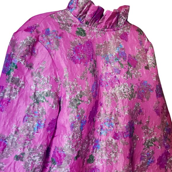 Tuckernuck x Cameran Eubanks Wimberly Peony Jacquard Blouse Medium NWT - Picture 4 of 10